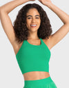 Crisscross Back Ladder Detail Sports Bra