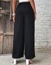 Ruched High Waist Wide Leg Pants