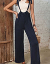 Tied Wide Leg Overalls