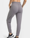 Elastic Waist Yoga Joggers with Pockets