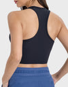 Scoop Neck Wide Strap Active Tank