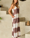 Tie-Dye V-Neck Maxi Cami Dress