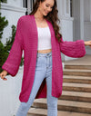 Open Front Longline Cardigan