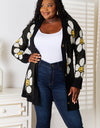 Floral Button Down Longline Cardigan