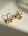 18K Gold-Plated Bow Earrings