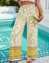 Printed High Waist Wide Leg Pants