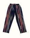 Striped Pocketed Elastic Waist Pants