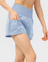 Elastic Waist Pocketed Active Shorts