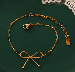 Titanium Steel Bow Bracelet