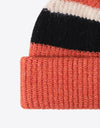 Tricolor Cuffed Knit Beanie