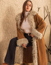 Plus Size Open Front Long Sleeve Coat