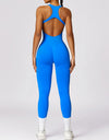 Cutout Racerback Active Jumpsuit