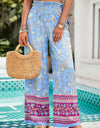 Printed High Waist Wide Leg Pants