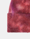 Tie-Dye Cuffed Rib-Knit Beanie Hat