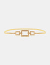 Square Shape Zinc Alloy Buckle Iron Belt