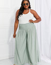 HEYSON Full Size Beautiful You Smocked Palazzo Pants