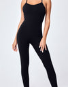 Crisscross Spaghetti Strap Active Jumpsuit