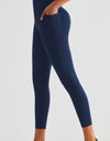 Wide Waistband Sports Leggings with Pockets