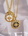 Zircon Decor North Star Pendant Copper Necklace