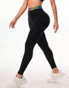 Letter Printed High Waist Active Leggings