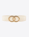 Zinc Alloy Buckle Elastic PU Belt