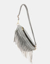 Fringed PU Leather Sling Bag