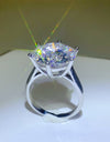 10 Carat Moissanite 925 Sterling Silver Ring