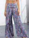 Printed High-Rise Tied Culottes