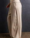 Ruched Wide Leg Pants with Pockets