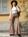 Plus Size Pocketed Flare Pants