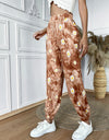 Floral Print  High Waist Jogger Pants