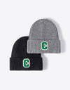 Letter C Patch Cuffed Beanie