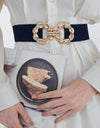 Zinc Alloy Buckle Elastic Belt