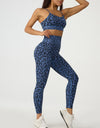 Leopard Crisscross Top and Leggings Active Set