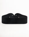 Alloy Buckle Elastic PU Belt