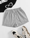 Drawstring Pocketed Elastic Waist Shorts