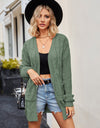 Open Front Cardigan with Pockets