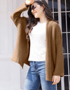 Tied Open Front Long Sleeve Cardigan