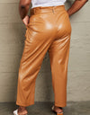 HEYSON Powerful You Full Size Faux Leather Paperbag Waist Pants