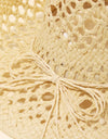 Fame Straw Weave Rope Ribbon Cowboy Hat