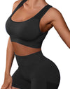 Cutout Scoop Neck Tank and Shorts Active Set