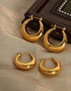 18K Gold-Plated Huggie Earrings