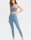 Wide Waistband Slim Fit Long Sports Pants