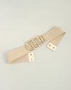 Zinc Alloy Buckle Elastic Wide Belt