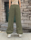 Drawstring Waist Pants with Pockets