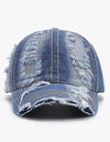 Distressed Adjustable Cotton Baseball Cap