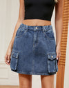 High Waist Denim Skirt