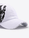 VIBRA Graphic Distressed Adjustable Baseball Cap