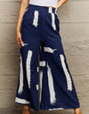 Printed Wide Leg Long Pants