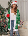 Christmas Open Front Cardigan